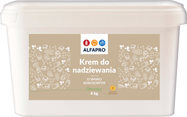 Krem do nadziewania o smaku kokosowym 4kg – ALFAPRO